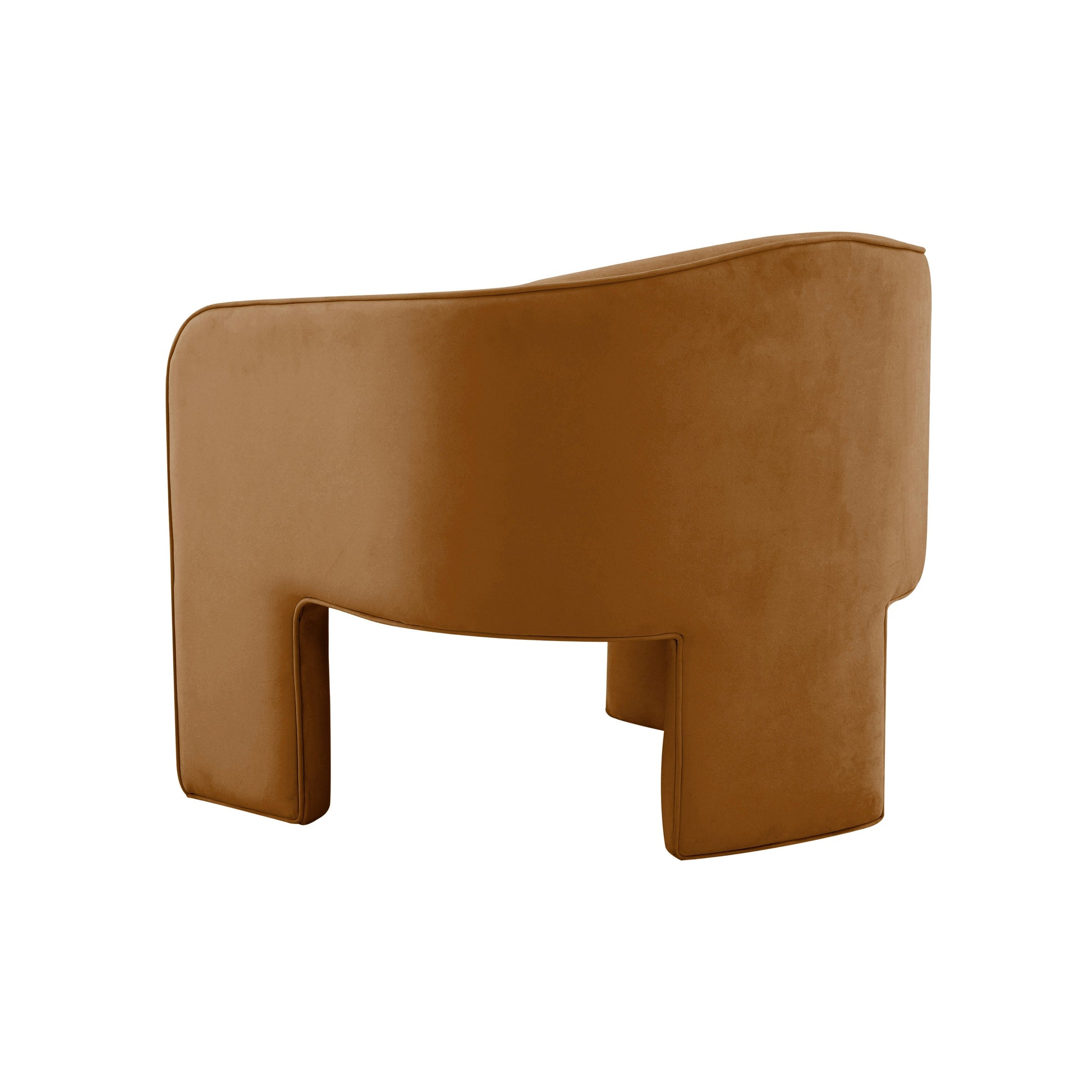 Marla Performance Velvet Accent Chair Cognac by Tov Furniture