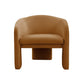 Marla Cognac Velvet Accent Chair by TOV