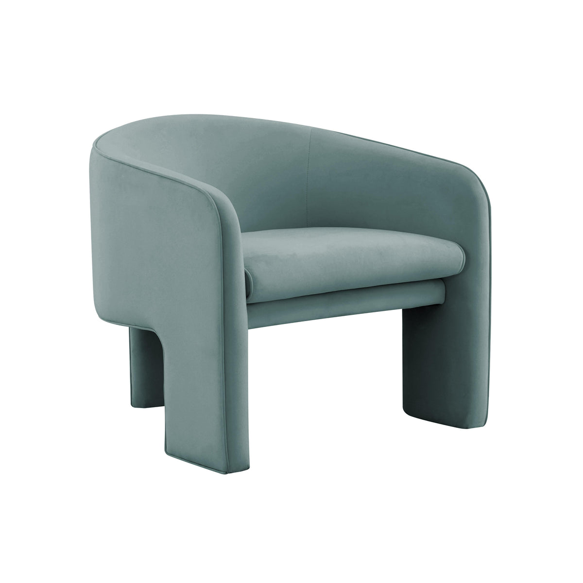 Marla Sea Blue Performance Velvet Accent Chair by TOV Furniture – photo 1 of 6