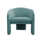 Marla Sea Blue Velvet Accent Chair by TOV