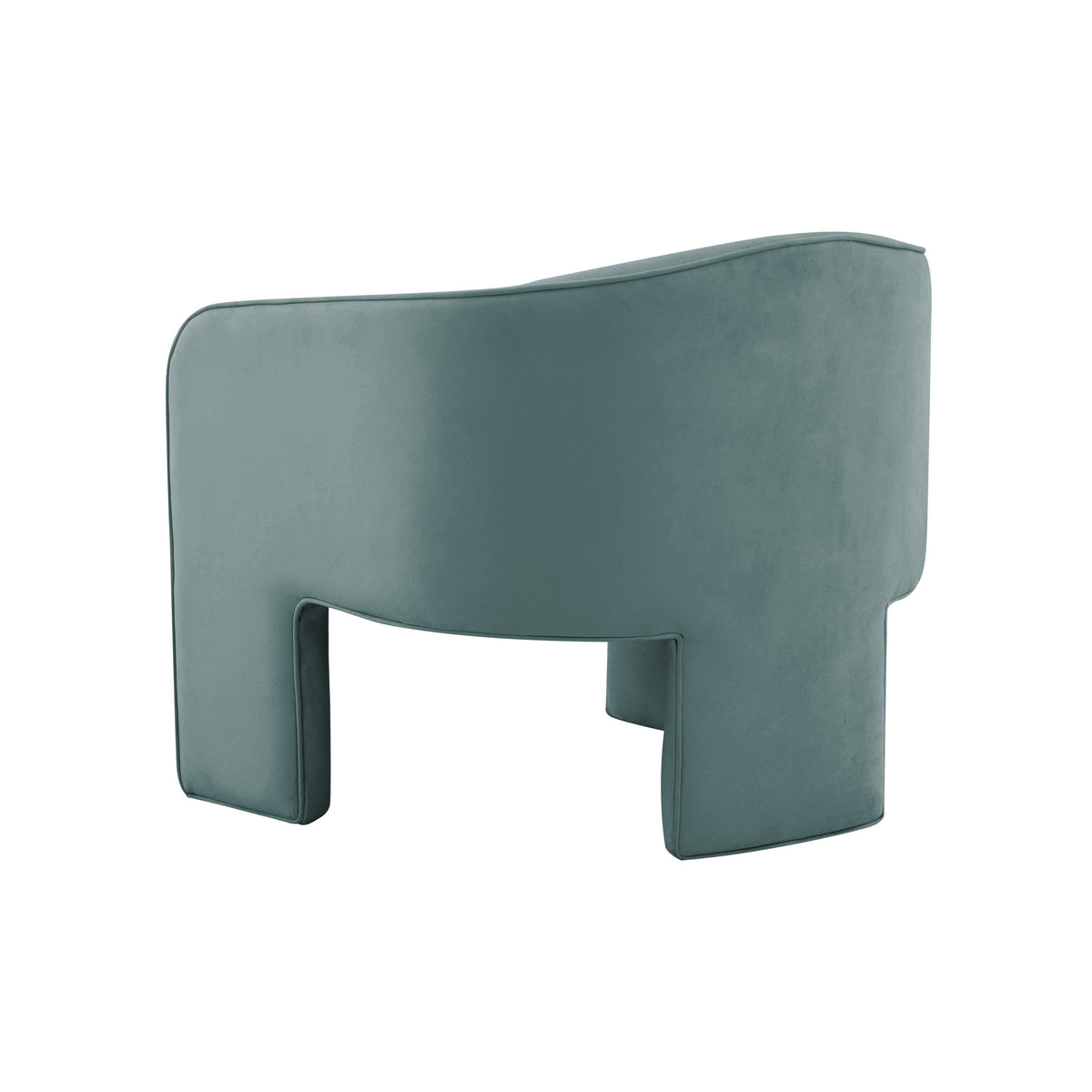 Marla Sea Blue Performance Velvet Accent Chair by TOV Furniture – photo 4 of 6