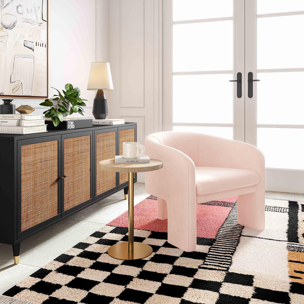 Marla Performance Velvet Accent Chair by TOV Furniture – room view