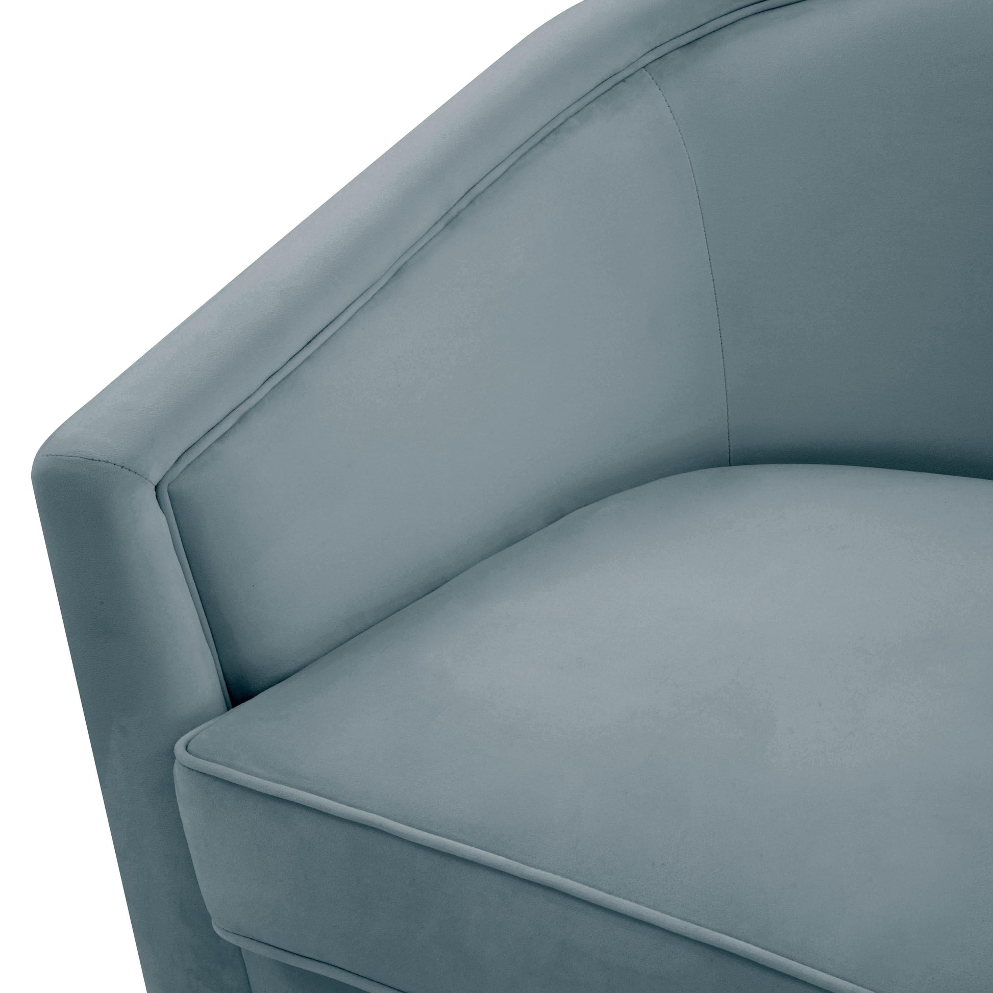 Flapper Velvet Swivel Chair Bluestone by Tov Furniture