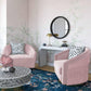 Flapper Blush Swivel Chair by TOV