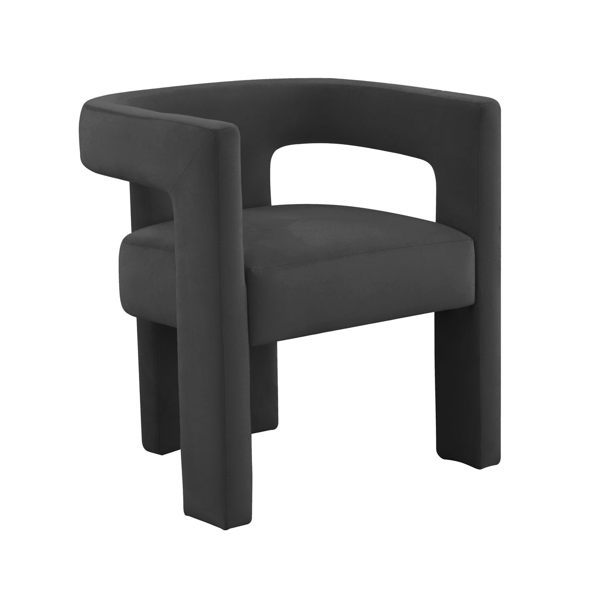 Sloane Black Performance Velvet Accent Chair by TOV Furniture – photo 1 of 7