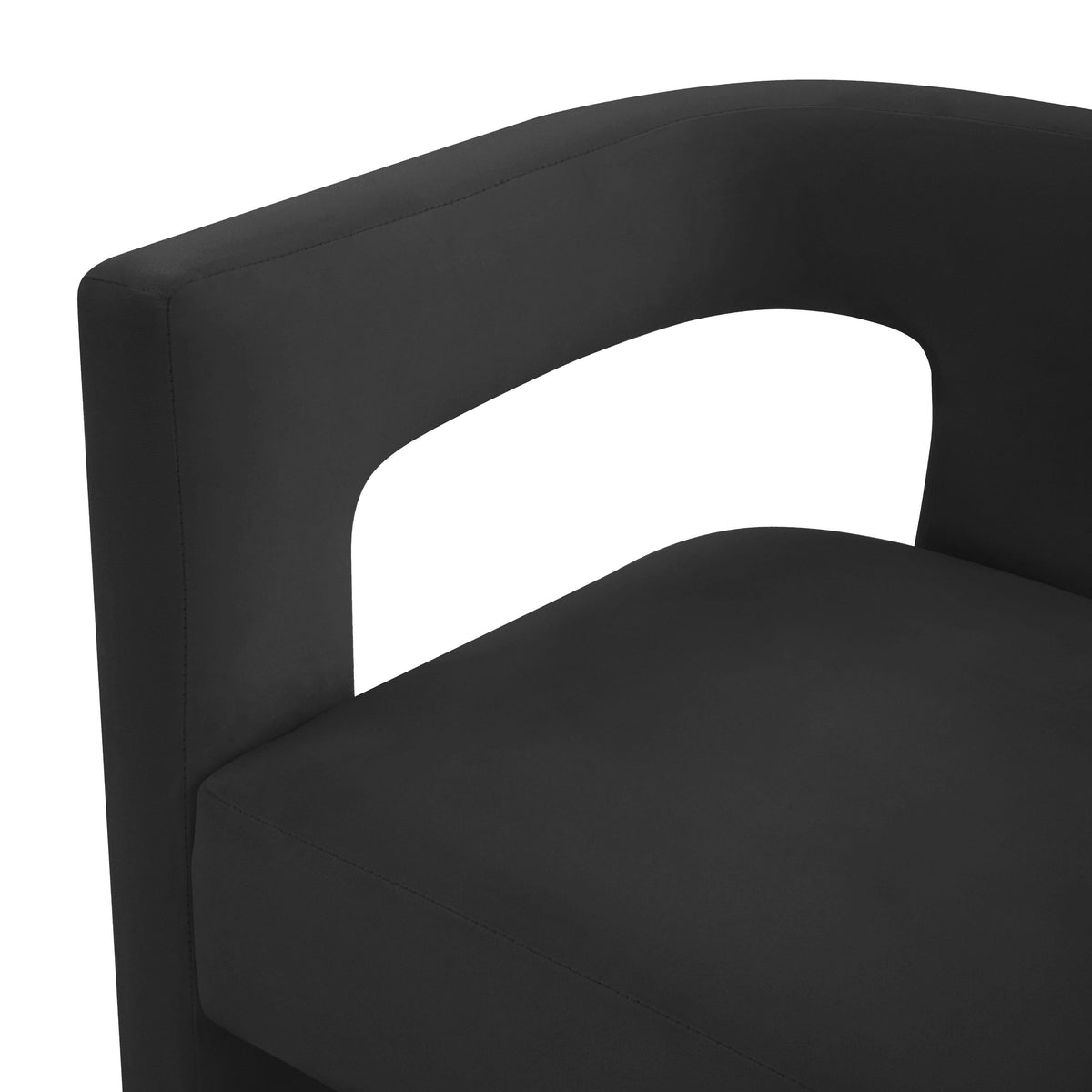 Sloane Black Performance Velvet Accent Chair by TOV Furniture – photo 5 of 7