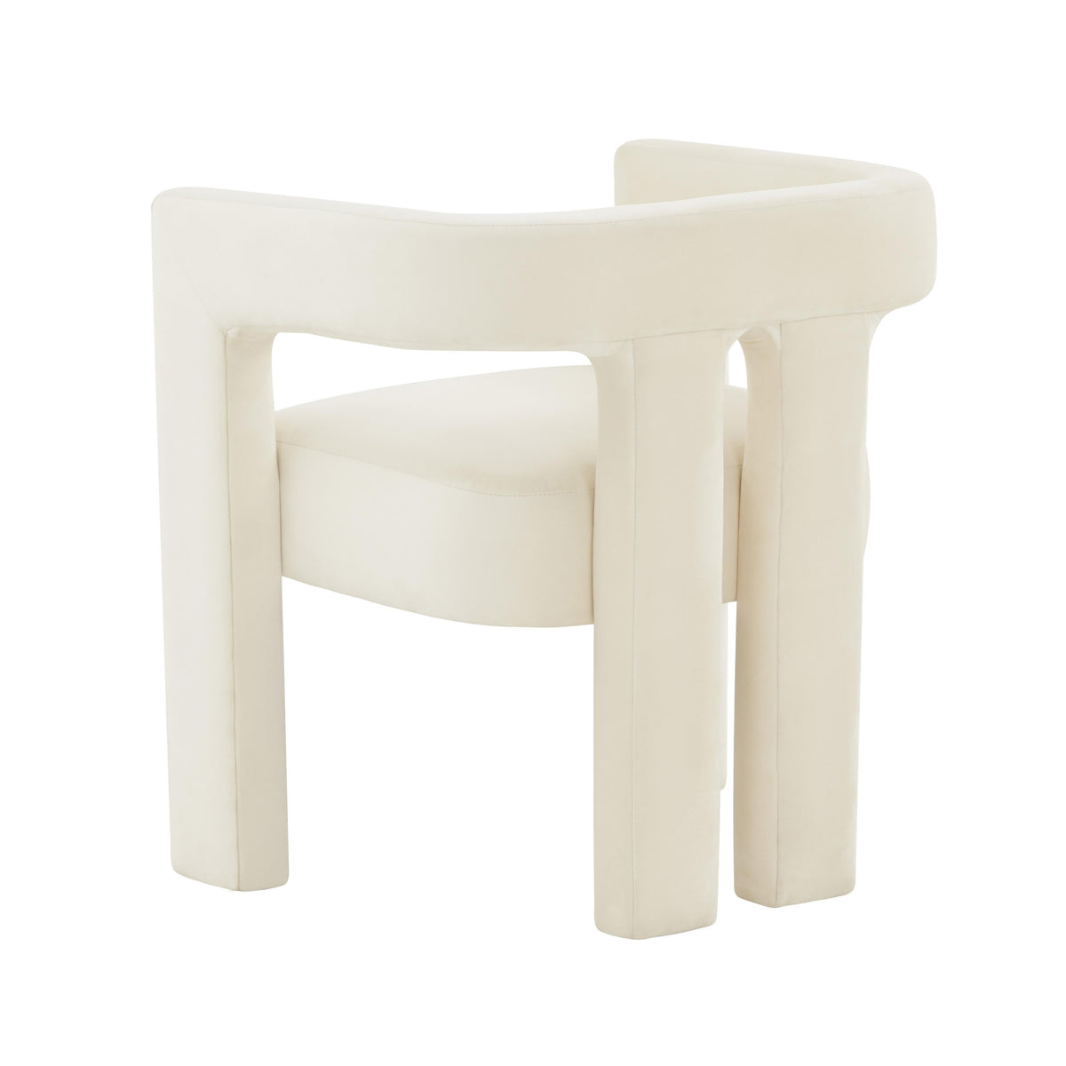 Sloane Cream Performance Velvet Accent Chair by TOV Furniture – photo 4 of 7
