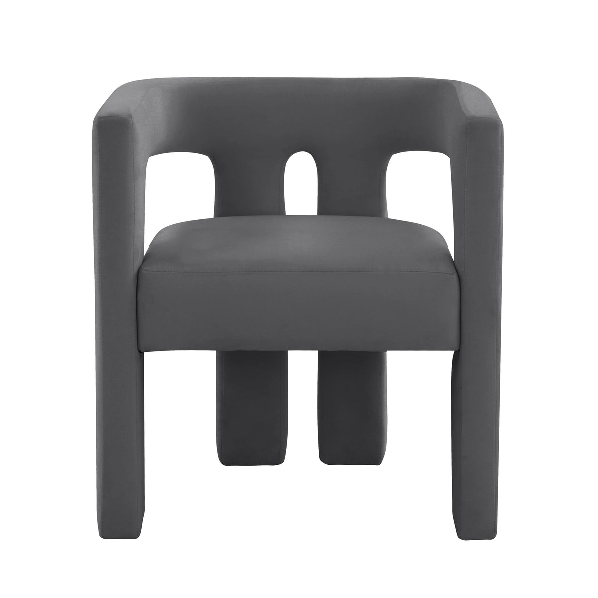 Sloane Dark Grey Performance Velvet Accent Chair by TOV Furniture – photo 3 of 7