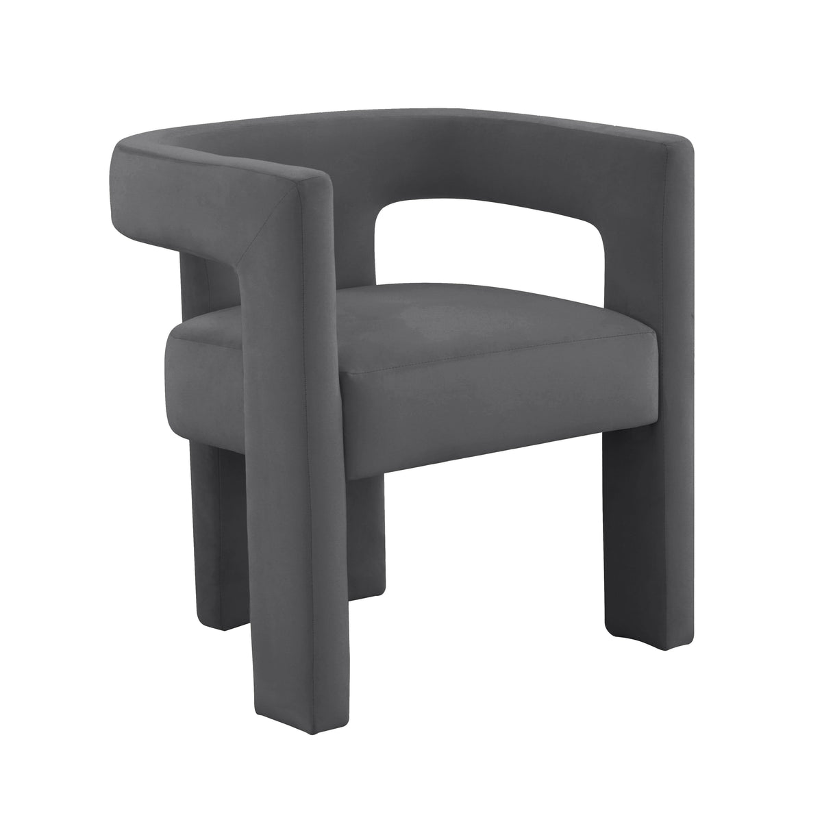 Sloane Dark Grey Performance Velvet Accent Chair by TOV Furniture – photo 1 of 7