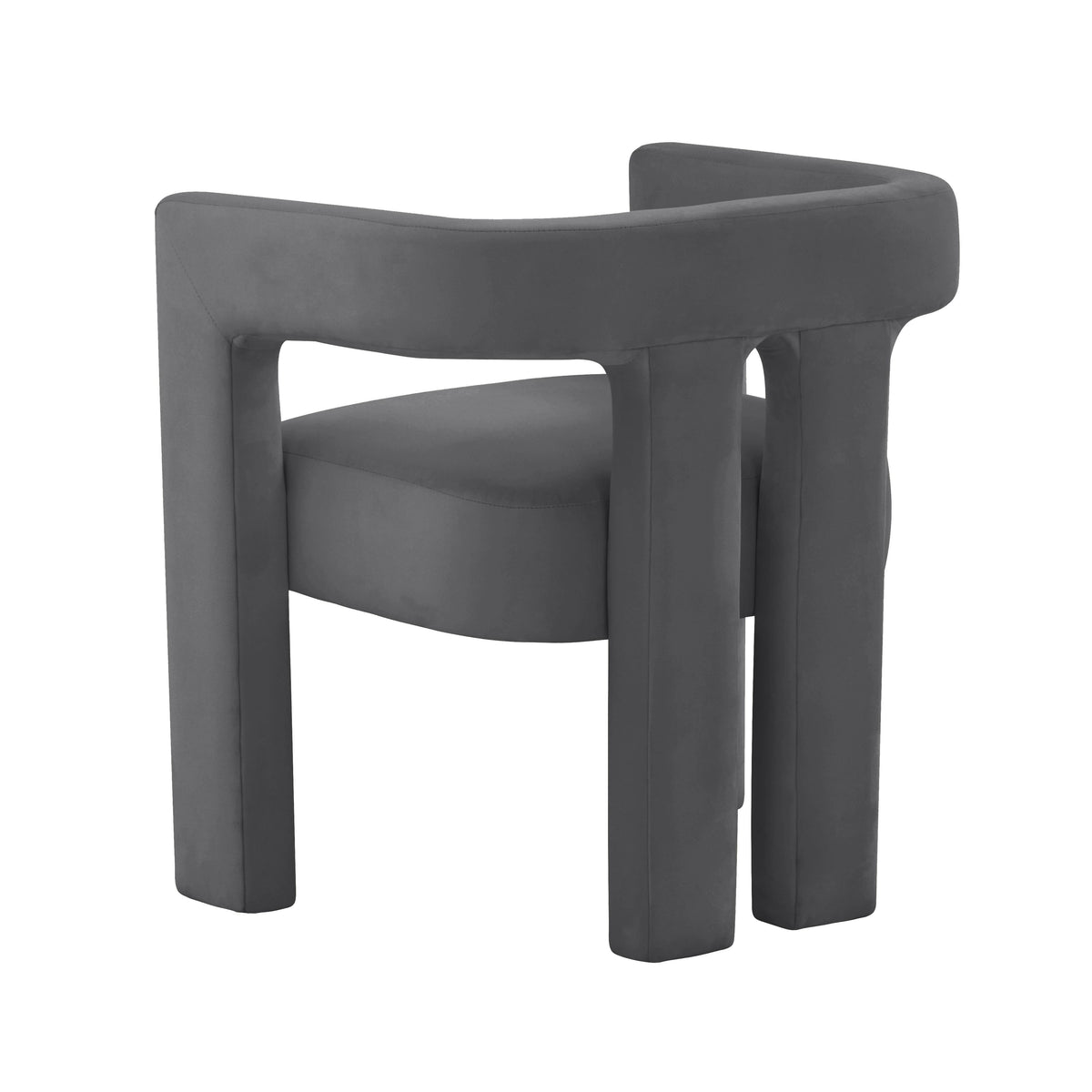 Sloane Dark Grey Performance Velvet Accent Chair by TOV Furniture – photo 4 of 7