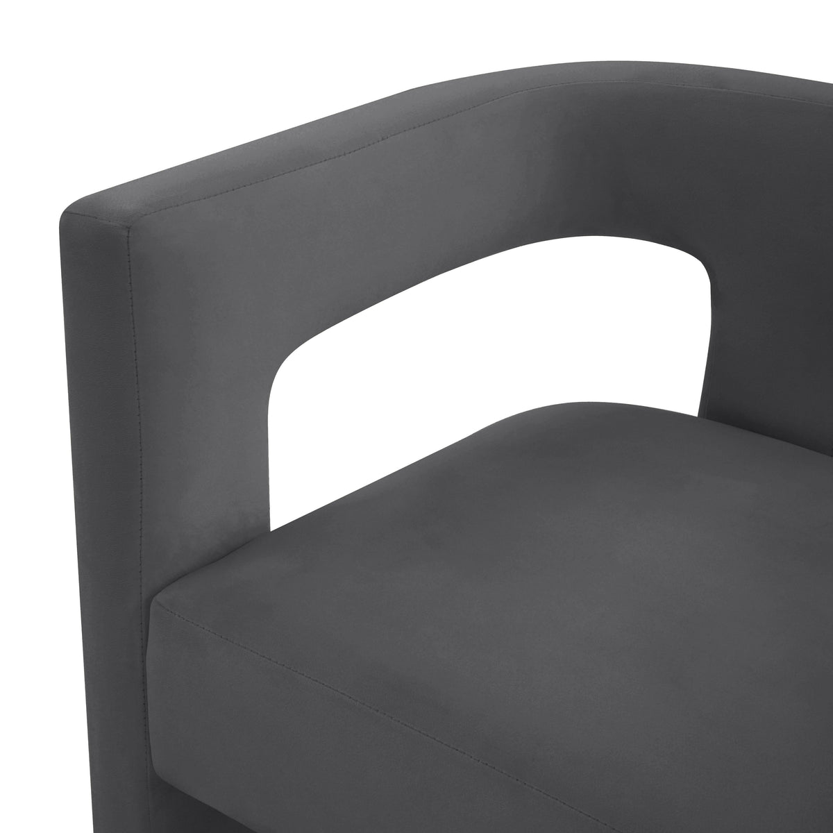 Sloane Dark Grey Performance Velvet Accent Chair by TOV Furniture – photo 5 of 7