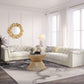 Farah Cream Velvet Sofa by TOV