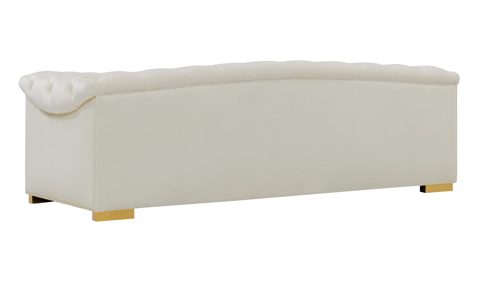 Farah Cream Velvet Sofa by TOV