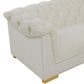 Farah Cream Velvet Sofa by TOV