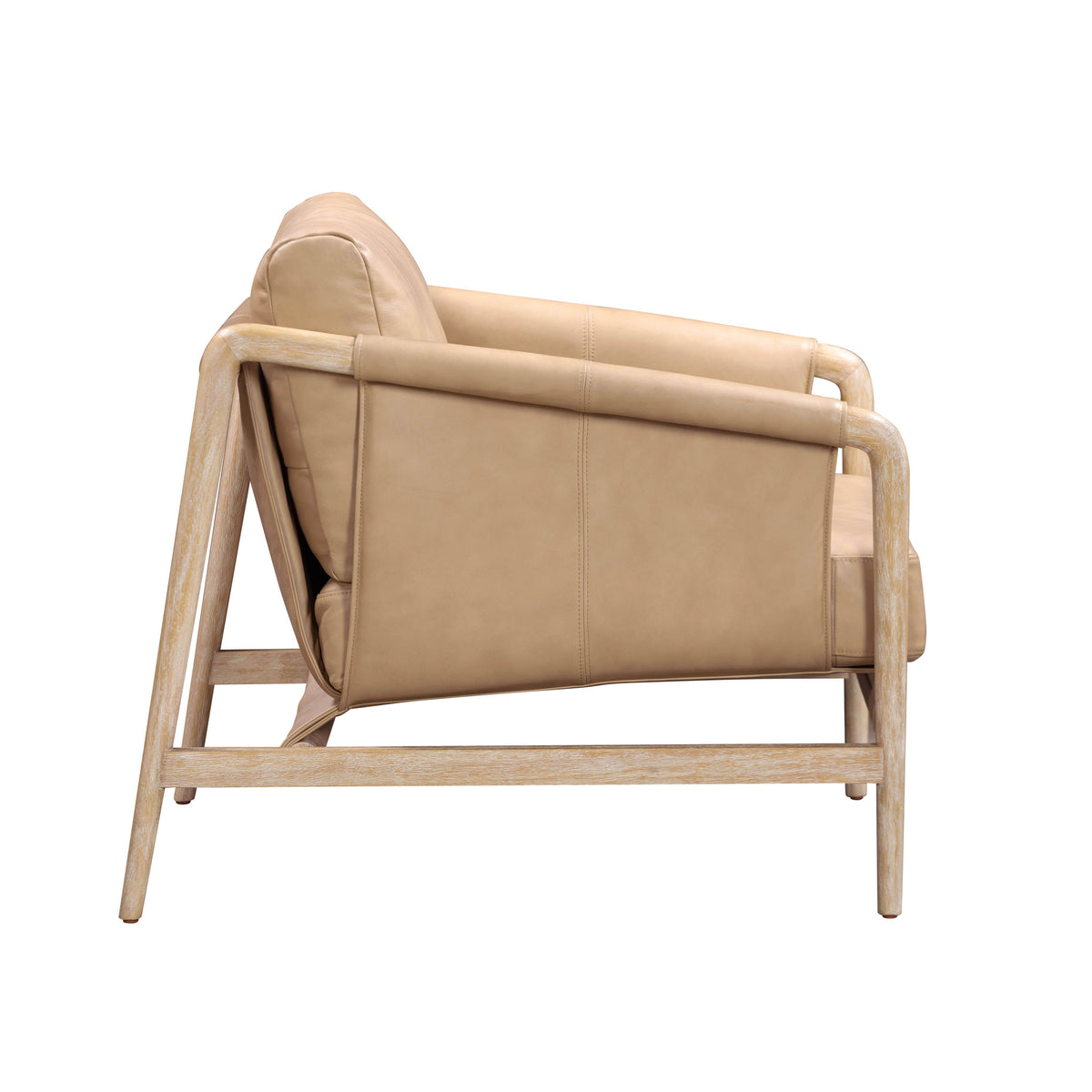 Chakka Tan Genuine Leather Accent Chair by TOV Furniture – photo 4 of 7