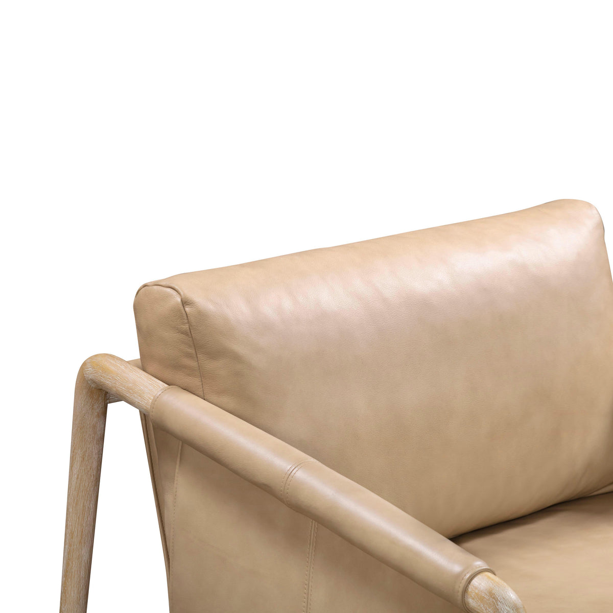 Chakka Tan Genuine Leather Accent Chair by TOV Furniture – photo 5 of 7