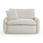 Rachelle Cream Velvet Lounge Chair by TOV S54356