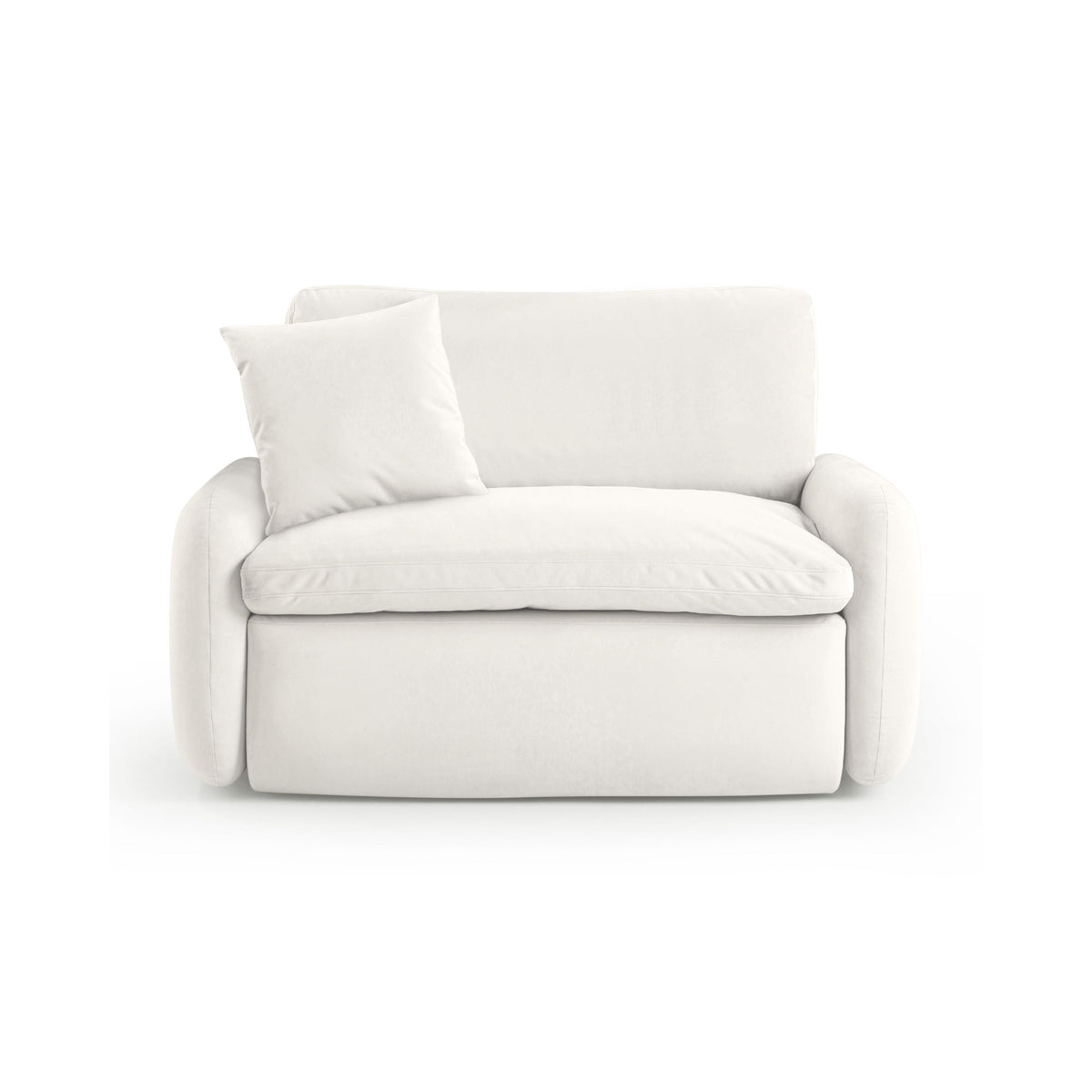 Rachelle Cream Performance Velvet Lounge Chair by TOV Furniture – photo 3 of 8