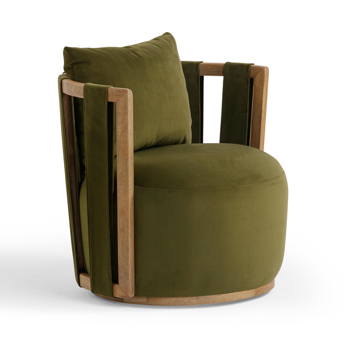 Paolo Green Upcycled Performance Velvet Swivel Accent Chair by TOV Furniture – photo 10 of 10