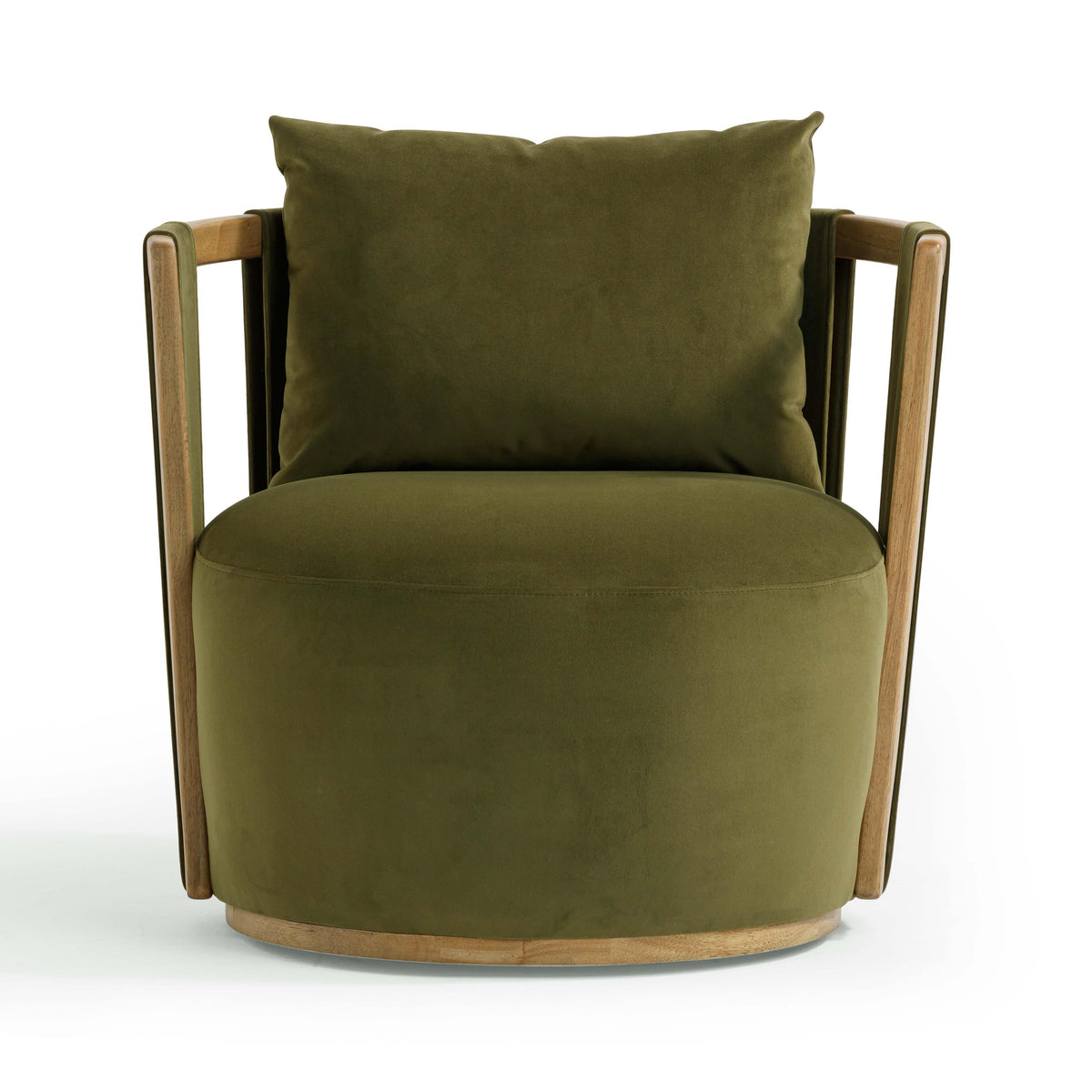 Paolo Green Upcycled Performance Velvet Swivel Accent Chair by TOV Furniture – photo 3 of 10