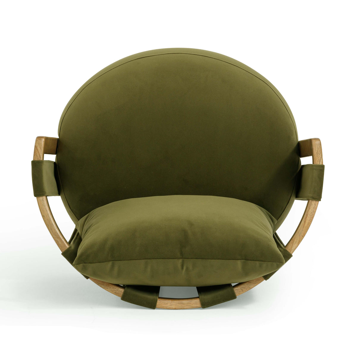Paolo Green Upcycled Performance Velvet Swivel Accent Chair by TOV Furniture – photo 6 of 10
