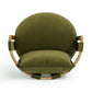 Paolo Upcycled Fabric Swivel Chair by TOV S54359