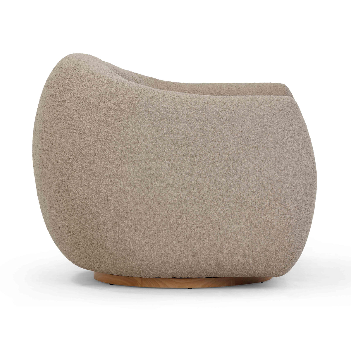 Judy Taupe Contract-Grade Boucle Swivel Accent Chair by TOV Furniture – photo 3 of 8