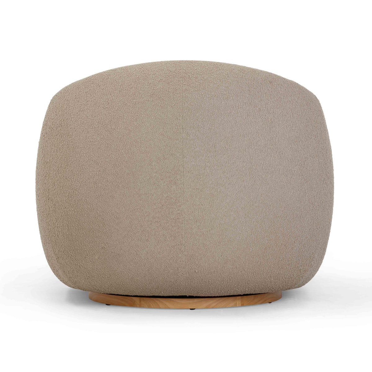 Judy Taupe Contract-Grade Boucle Swivel Accent Chair by TOV Furniture – photo 5 of 8