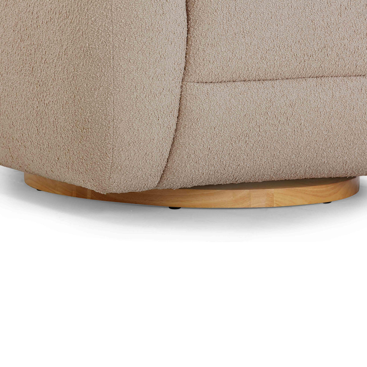 Judy Taupe Contract-Grade Boucle Swivel Accent Chair by TOV Furniture – photo 6 of 8