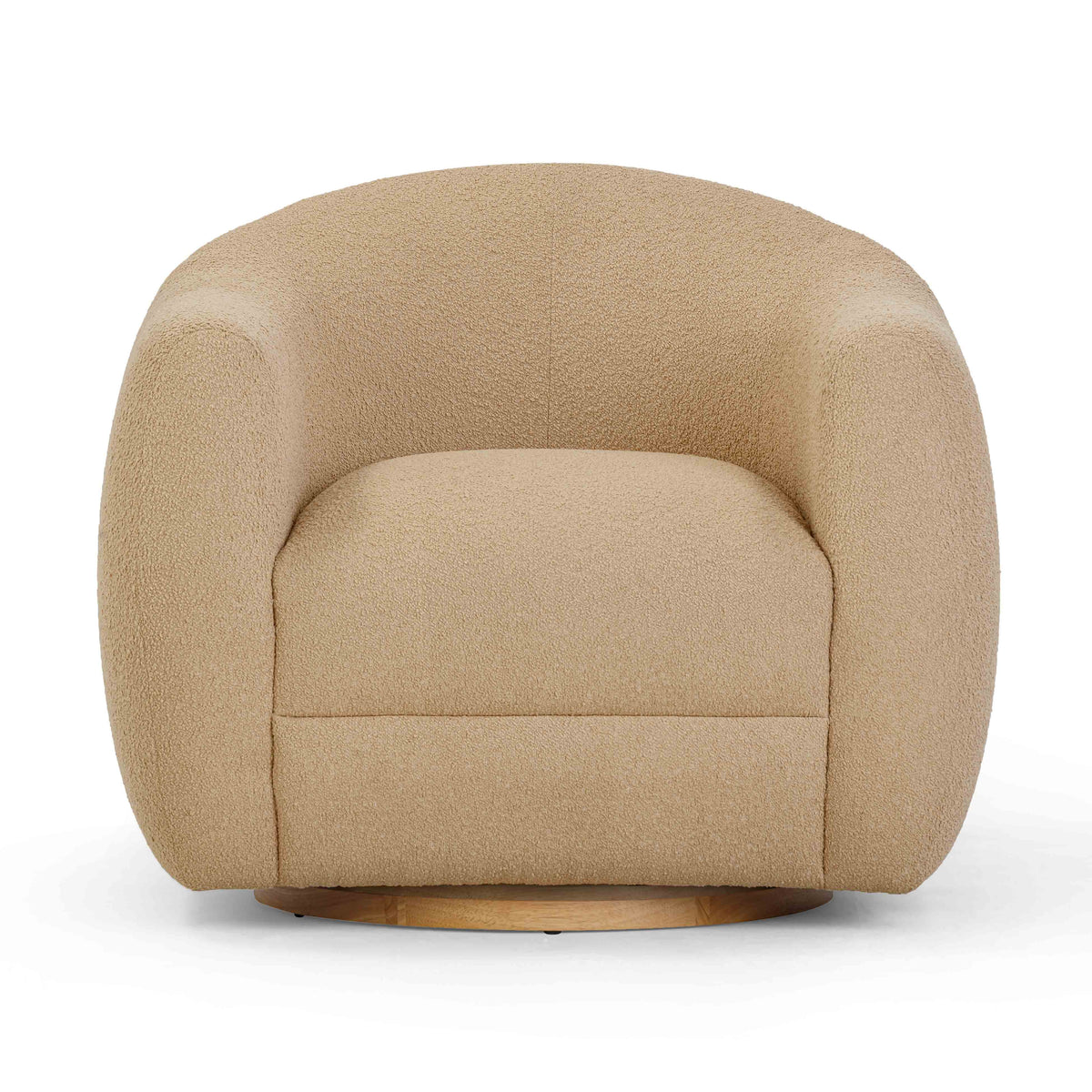 Judy Honey Contract-Grade Boucle Swivel Accent Chair by TOV Furniture – photo 3 of 9