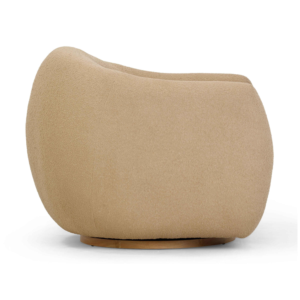 Judy Honey Contract-Grade Boucle Swivel Accent Chair by TOV Furniture – photo 4 of 9