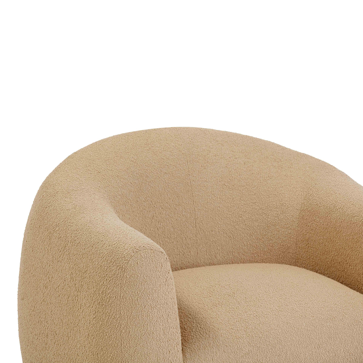 Judy Honey Contract-Grade Boucle Swivel Accent Chair by TOV Furniture – photo 6 of 9