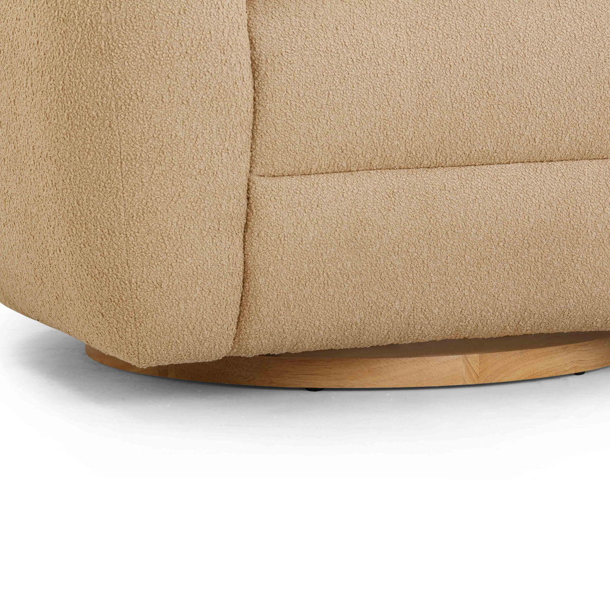 Judy Honey Contract-Grade Boucle Swivel Accent Chair by TOV Furniture – photo 7 of 9