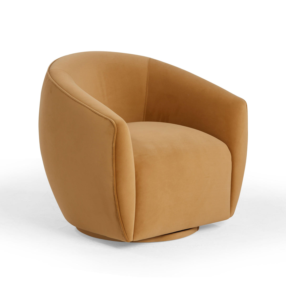 Jordan Tan Performance Velvet Swivel Accent Chair by TOV Furniture – photo 1 of 7