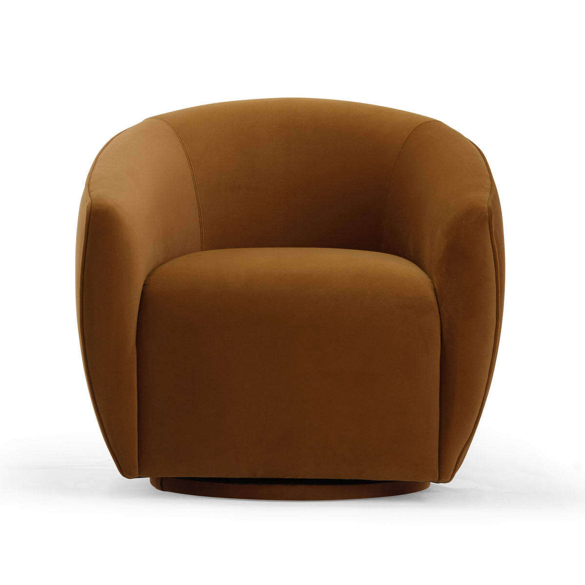 Jordan Cognac Performance Velvet Swivel Accent Chair by TOV Furniture – photo 3 of 7