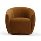 Jordan Velvet Swivel Chair by TOV S54372