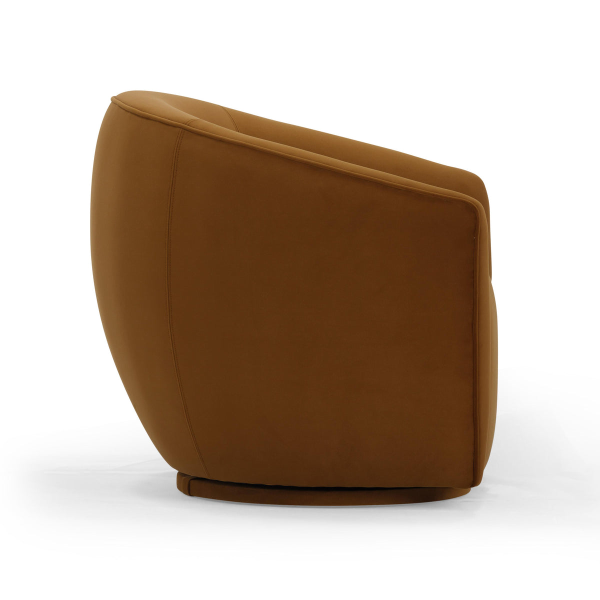 Jordan Cognac Performance Velvet Swivel Accent Chair by TOV Furniture – photo 4 of 7