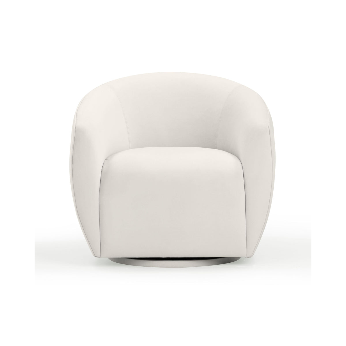 Jordan Cream Performance Velvet Swivel Accent Chair by TOV Furniture – photo 3 of 7