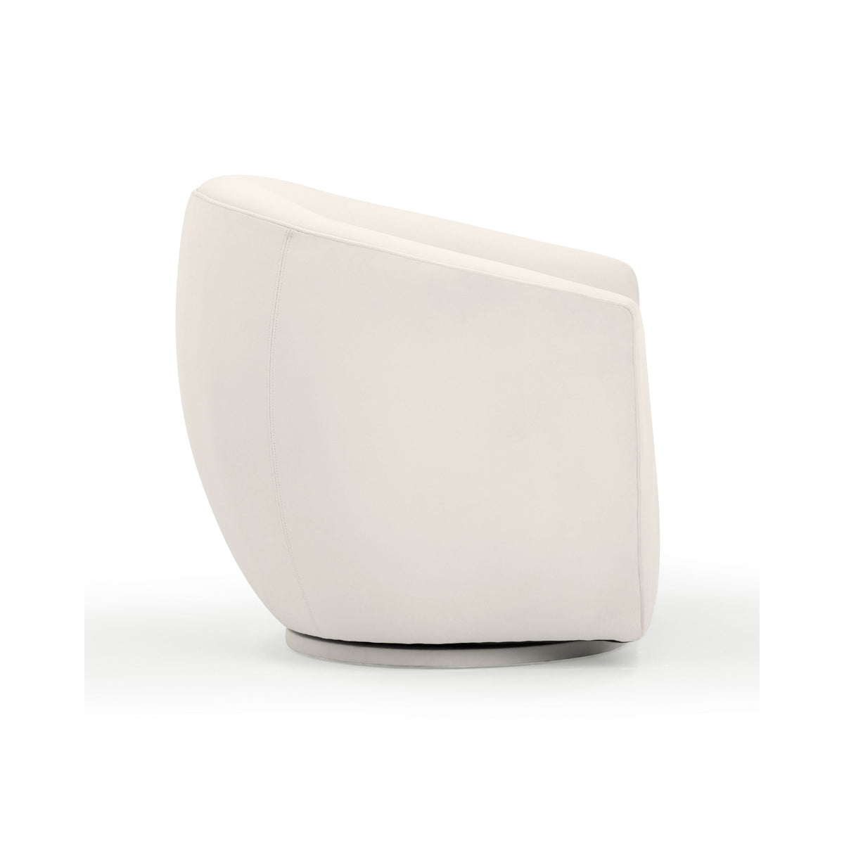 Jordan Cream Performance Velvet Swivel Accent Chair by TOV Furniture – photo 4 of 7