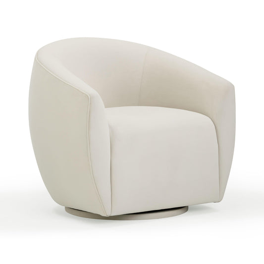 Jordan Velvet Swivel Chair by TOV S54373