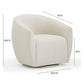 Jordan Velvet Swivel Chair by TOV S54370