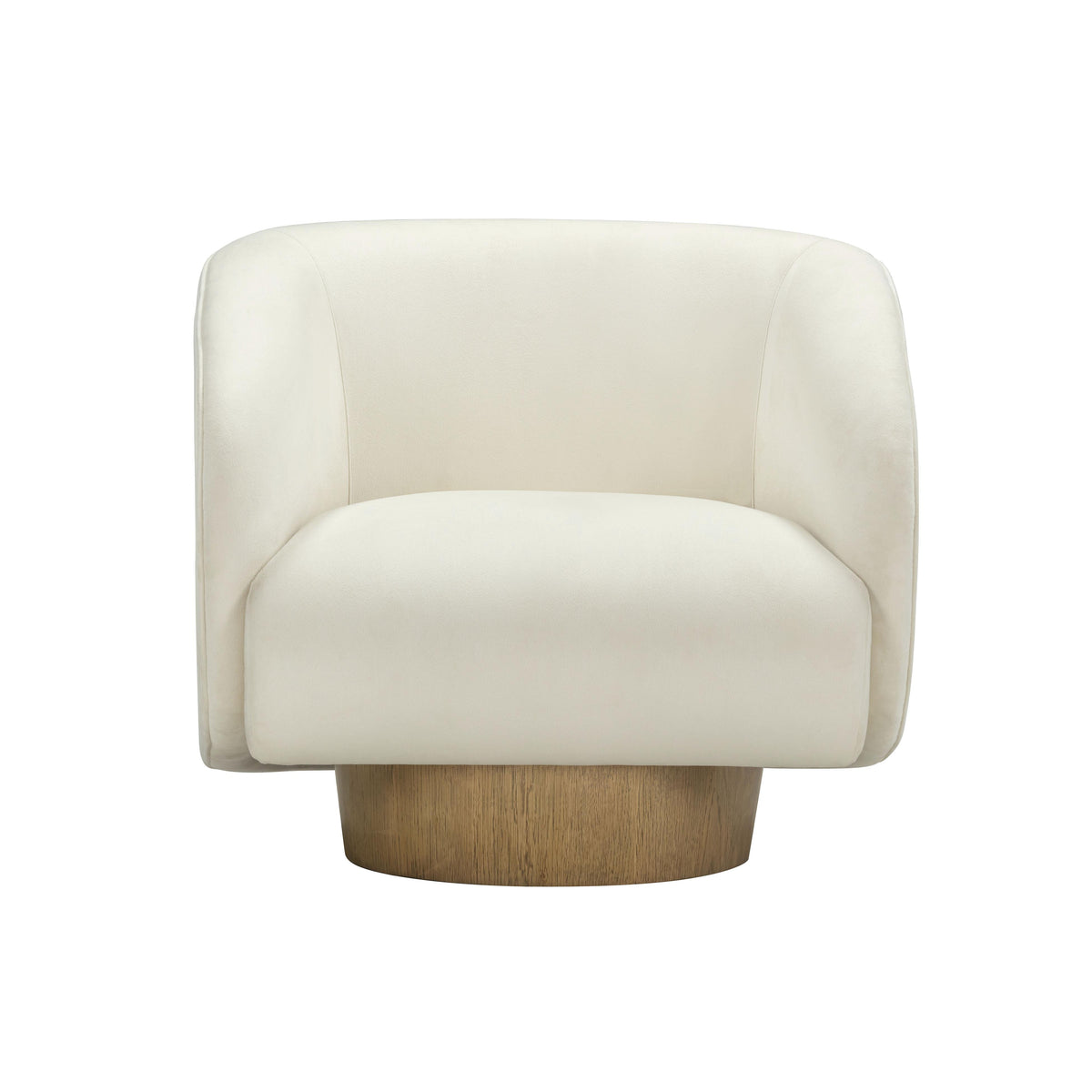 Presley Cream Performance Velvet Swivel Accent Chair by TOV Furniture – photo 3 of 8