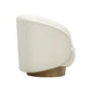 Presley Cream Velvet Swivel Accent Chair by TOV S54385
