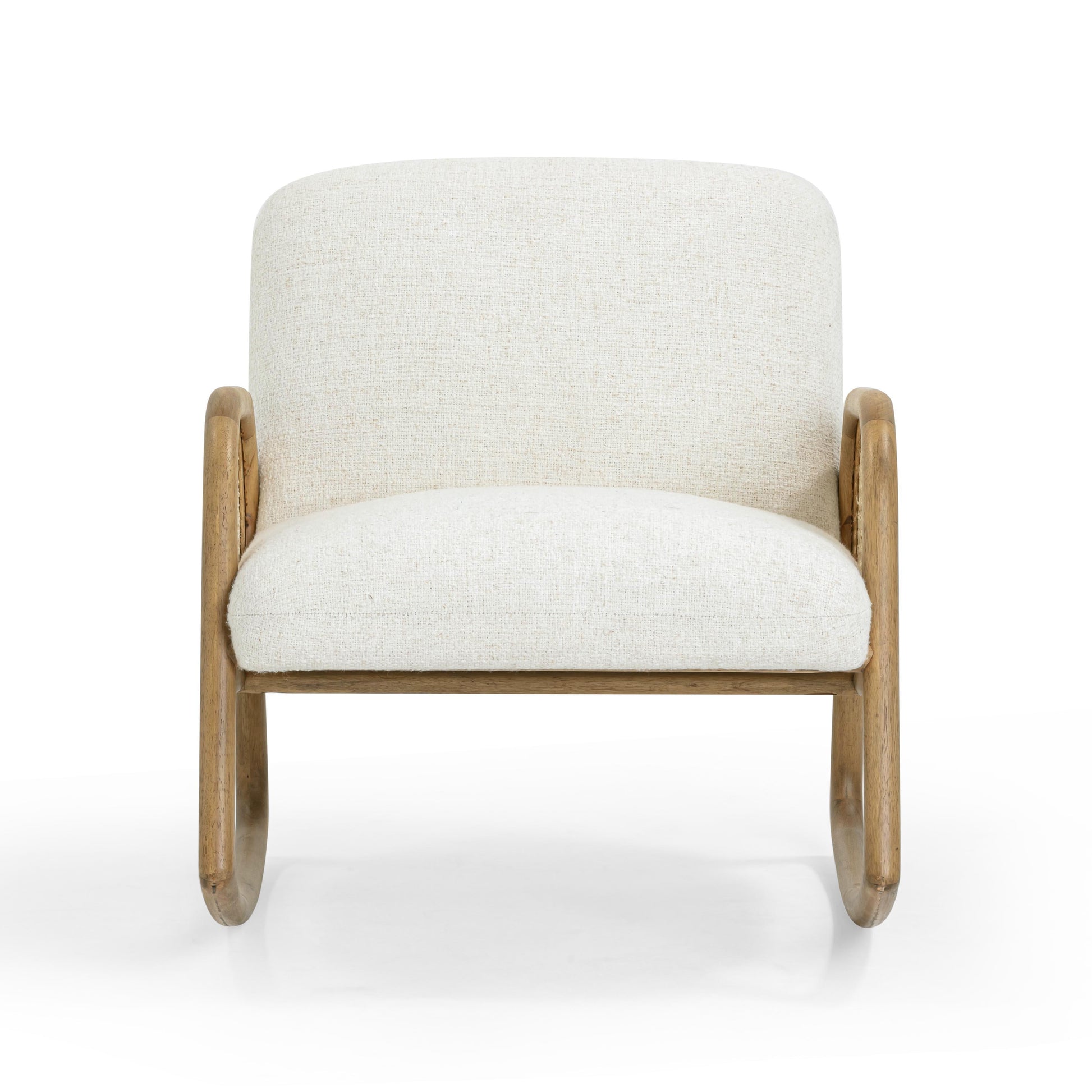 Bonney Cream Performance Fabric Rocking Chair Cream - ON FINAL SALE by Tov Furniture