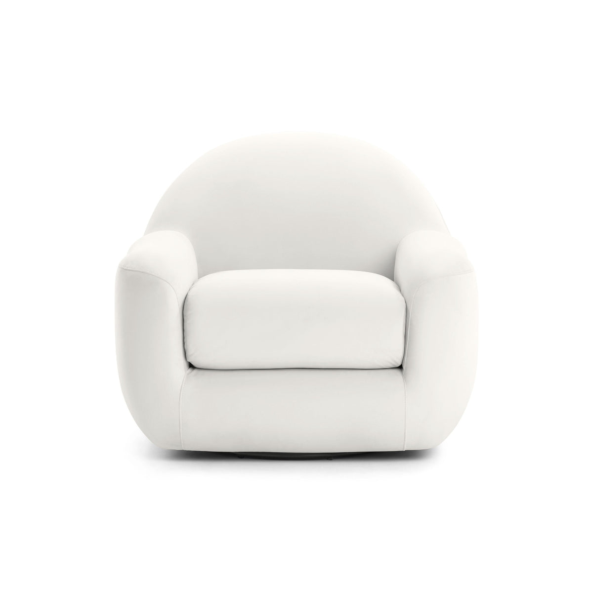 Tiago Performance Velvet Swivel Accent Chair in Cream by TOV Furniture – photo 1 of 7
