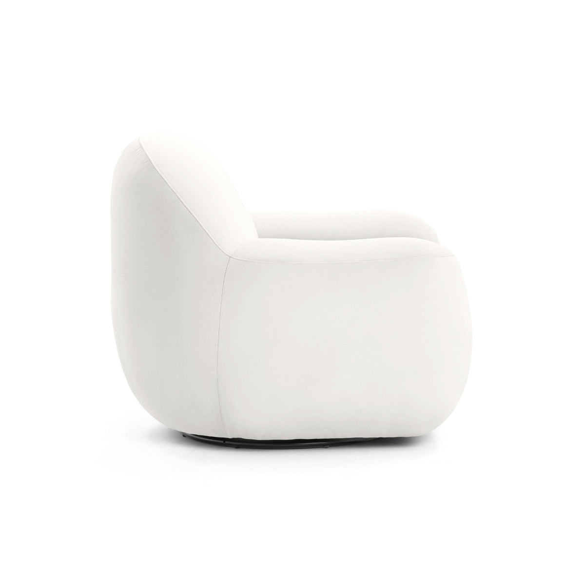Tiago Performance Velvet Swivel Accent Chair in Cream by TOV Furniture – photo 4 of 7