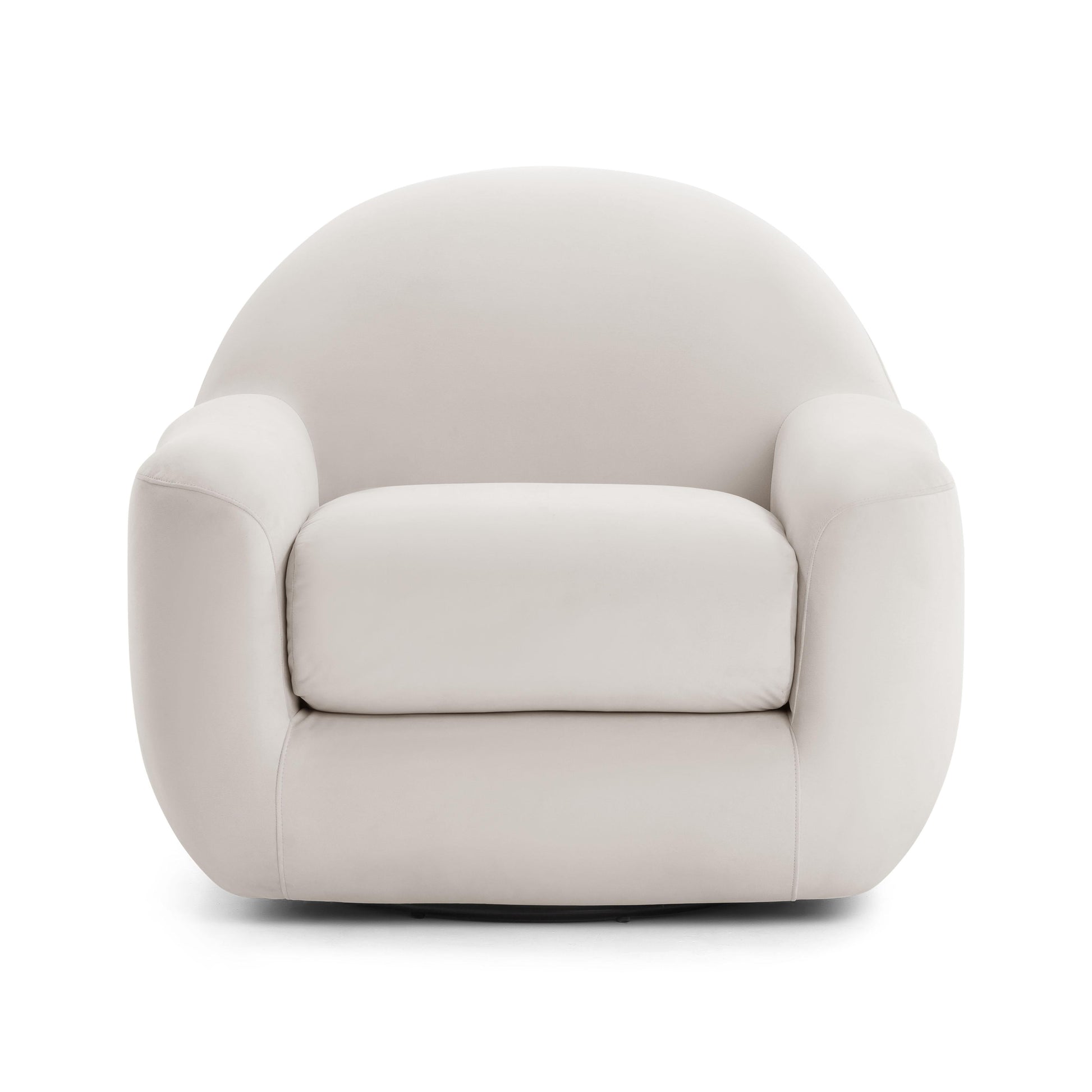 Tiago Velvet Swivel Chair by TOV S54414