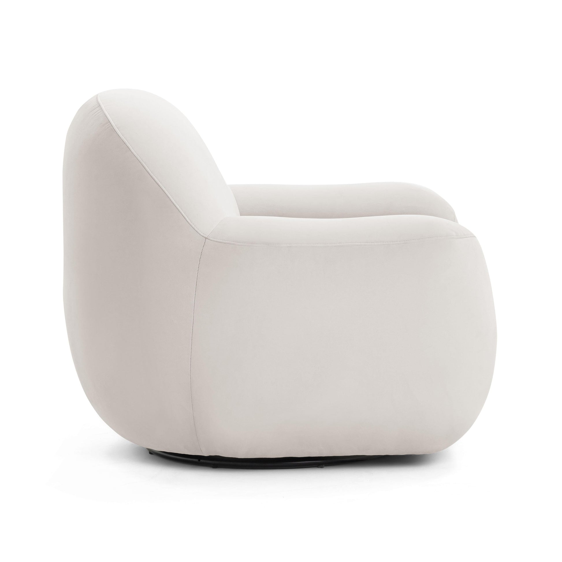 Tiago Velvet Swivel Chair by TOV S54414