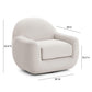Tiago Velvet Swivel Chair by TOV S54414
