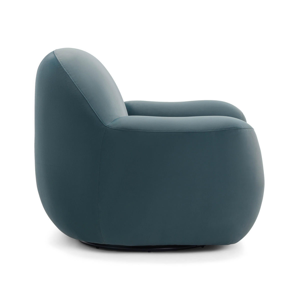 Tiago Dark Teal Performance Velvet Swivel Accent Chair by TOV Furniture – photo 4 of 7